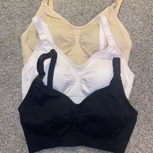 3 nursing bras- medium
